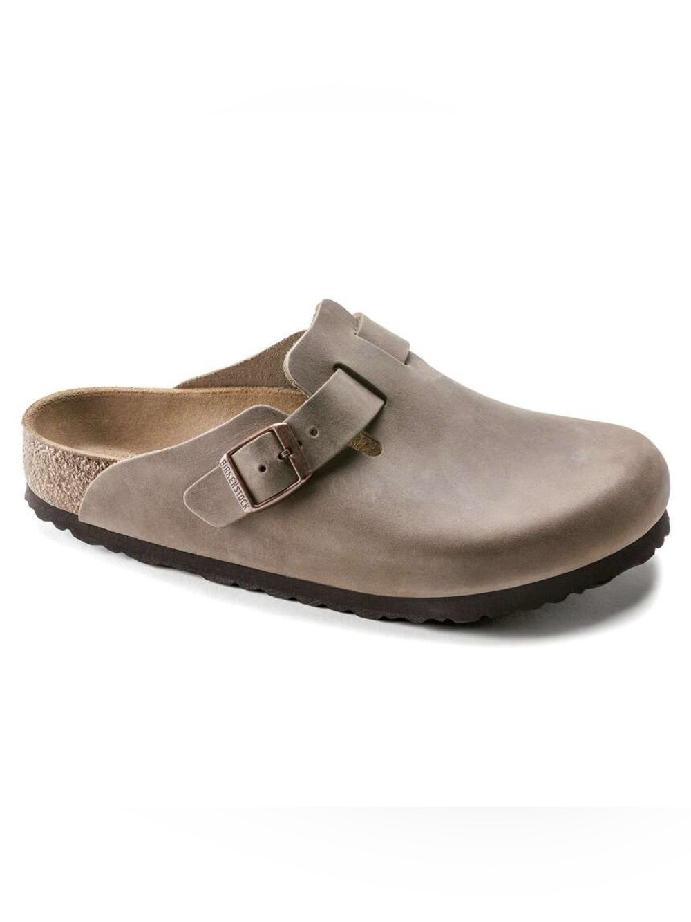 Birkenstock Boston Oiled Leather Tobacco Brown Clog Sandals
